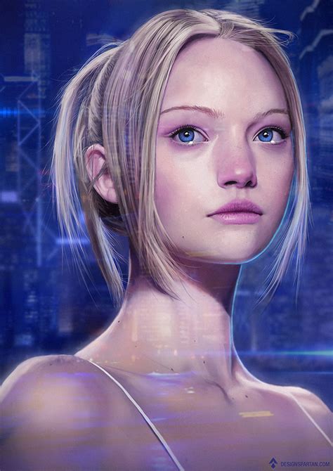 Sci Fi Girl Portrait By Designspartan On Deviantart