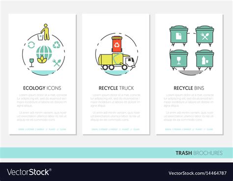 Garbage Waste Recycling Business Brochure Template