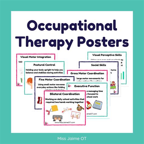 Occupational Therapy Bulletin Board Posters Perfect For Therapy Rooms