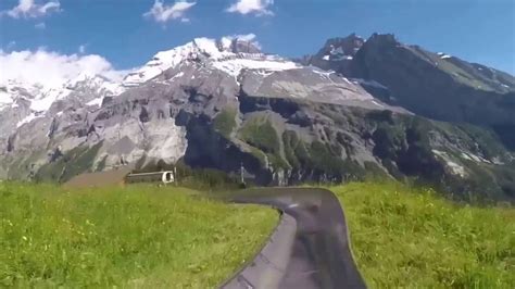 Alpine Slide At Kandersteg Switzerland Youtube