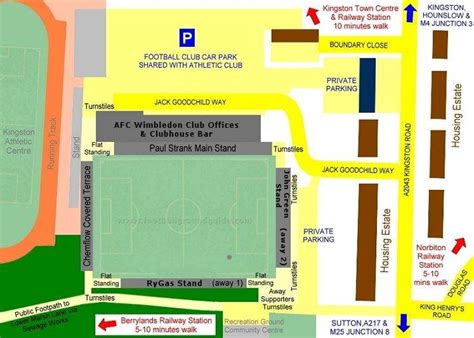 Afc Wimbledon Stadium Map