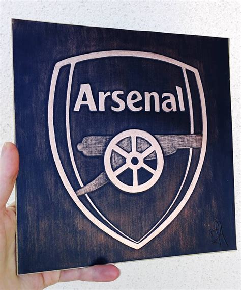 Arsenal Fc Arsenal Wall Logo Soccer Metal Wall Art Etsy