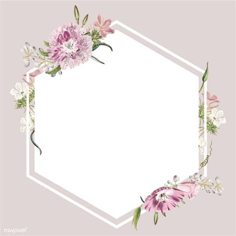 Download Premium Vector Of Colorful Vintage Floral Design Frame 559062