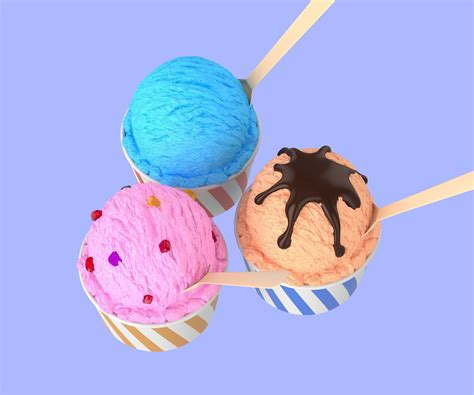 Icecream Scoop Cup 3d Model Cgtrader