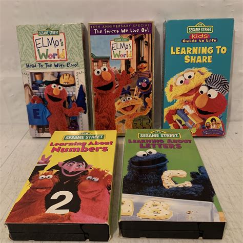 Sesame Street Learning About Letters Vhs 24 88 Piccli