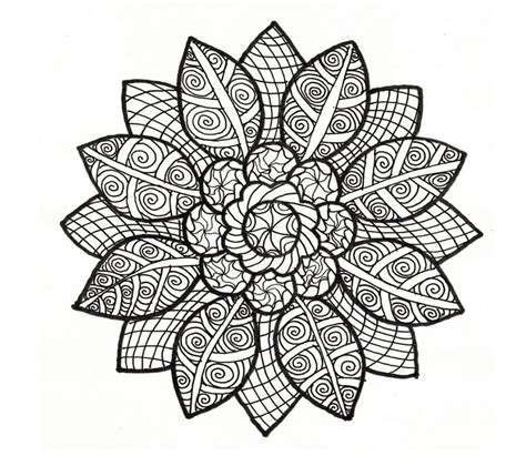 Desenhos De Zentangle Para Colorir