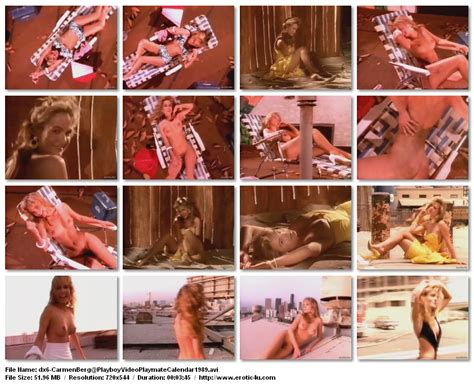 Free Preview Of Carmen Berg Naked In Playboy Video Playmate Calendar
