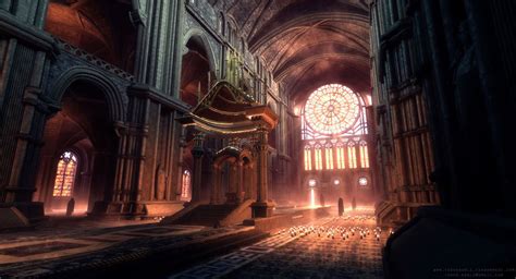 Udk The Cathedral Cathedral Environment Design Fantasy