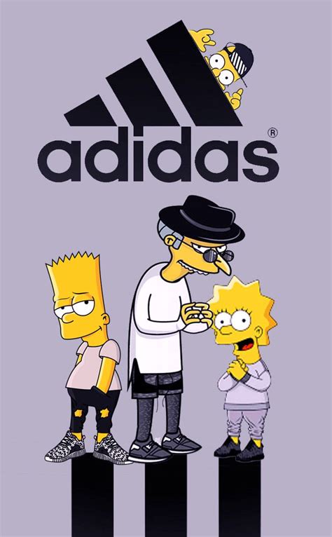 Pin By Game Namvicha On Adidas And Simpson Adidas Wallpapers Bart Simpson Art Simpsons Art
