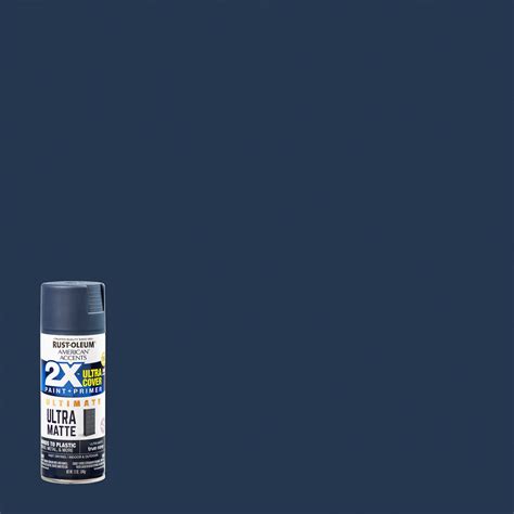 True Navy Rust Oleum American Accents 2x Ultra Cover Matte Spray Paint