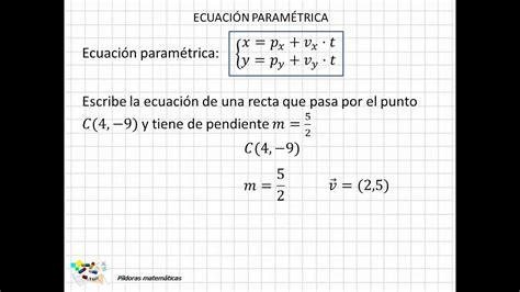 14 Ecuación Paramétrica Ejercicios Youtube
