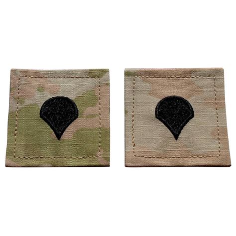 Army Specialist 4th Class Sp4 Ocp Patch With Hook Fastener Pair