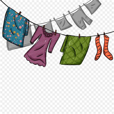 Empty Clothesline Clipart