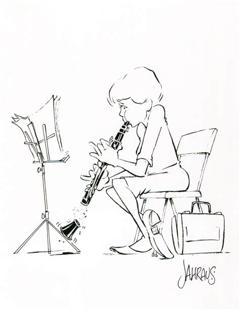 Clarinet Cartoon Funny T For Clarinet Player