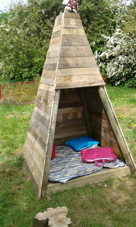 Children can go camping with friends, spend quality time inside their own fort, and create endless play. Build your kids a wooden teepee tent! | DIY projects for ...