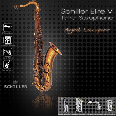 Schiller Elite V Tenor Saxophone Aged Gold Lacquer Jim Laabs Music