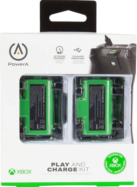 Powera Play And Charge Kit For Xbox Series Xs And Xbox One Green 1518375