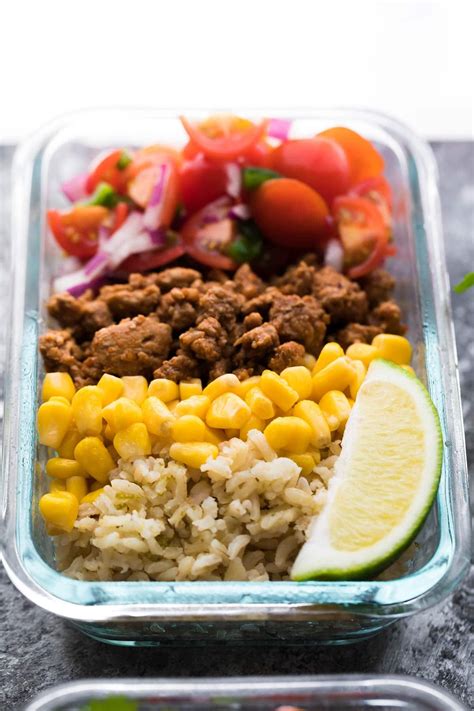 These Turkey Taco Lunch Bowls Are The Perfect Make Ahead Meal Prep