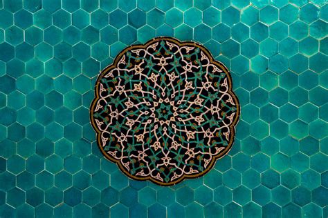 Yazd Jame Mosque Tile Work Enrico Pescantini Travel Photographer Islamic Patterns Tile