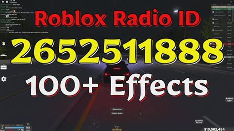Effects Roblox Radio Codesids Youtube