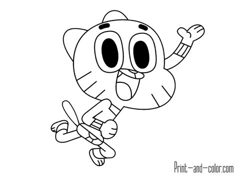 Anais watterson coloring page for kids, coloring book. Gumball (Zach) Watterson in 2020 | The amazing world of ...