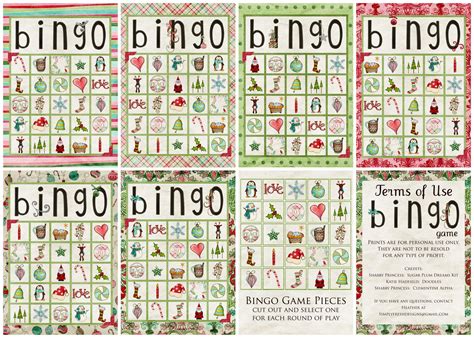 Printable Christmas Number Bingo Cards Printable Bingo Cards