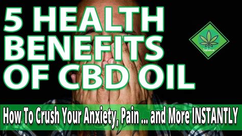 5 Health Benefits And Uses Of Cbd Oil 💪 How To Crush Your Anxiety