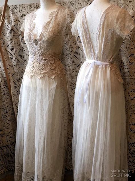 Before you start your search, you should determine what shade will best celebrate your personal style and complement your wedding color palette. Vintage Inspired Wedding Dress , Victorian Cream And White ...