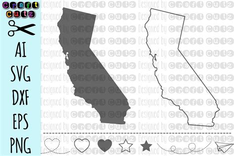 California Svg State Svg Files California Vector United States Svg