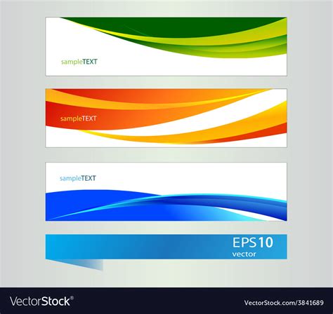 Set Of Colorful Banners Royalty Free Vector Image