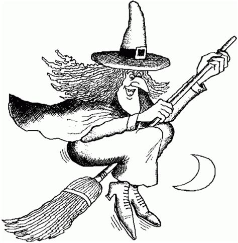 Witches Black And White Clip Art Library