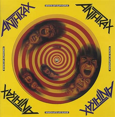 Anthrax State Of Euphoria Sleeve Uk Picture Disc Lp Vinyl Picture