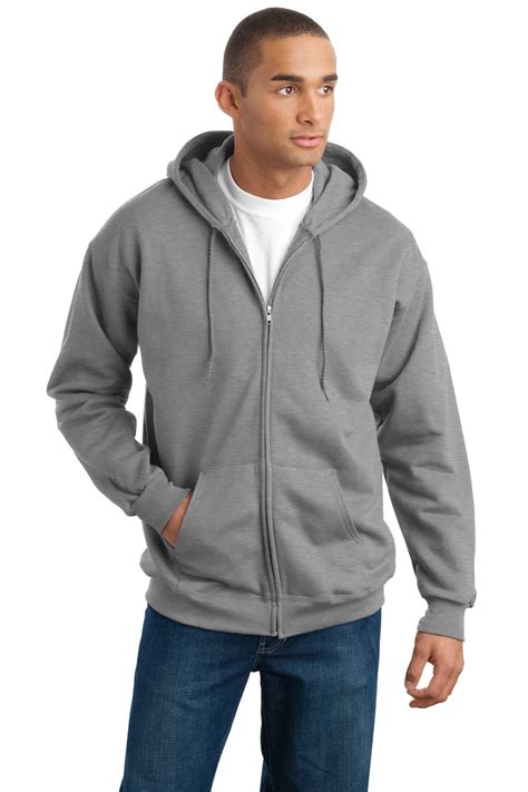 Hanes Mens Ultimate Cotton Full Zip Hooded Sweatshirt F283