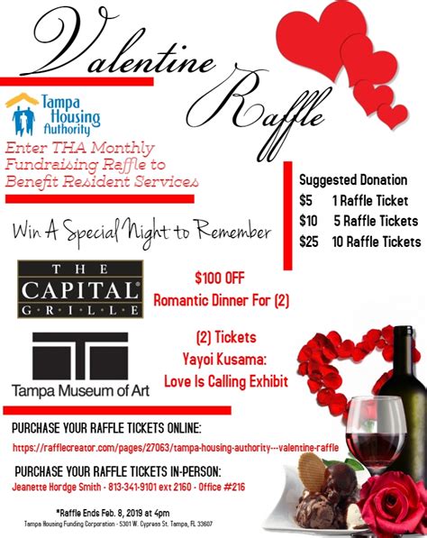 Tampa Housing Authority Valentine Raffle Raffle Creator