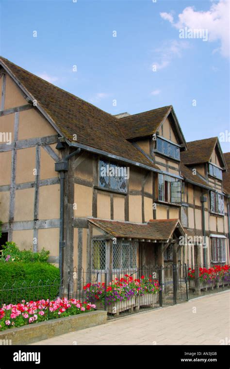 Shakespeares Birthplace Stratford Upon Avon Uk Stock Photo Alamy