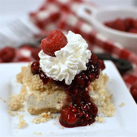 Christmas pudding is a dessert that is made from dried fruit and is normally served with brandy butter. Raspberry Cheesecake Dessert - Little Dairy On the Prairie