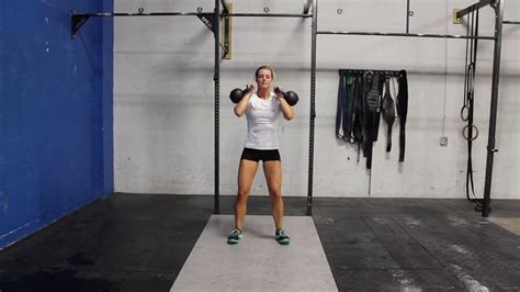 Double Kettlebell Thruster Crossfit Exercise Guide Youtube