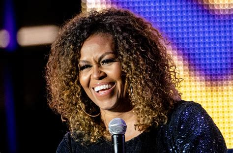 Michelle Obama Rocks Her Natural Curly Hair And Glittery Jumpsuit — See