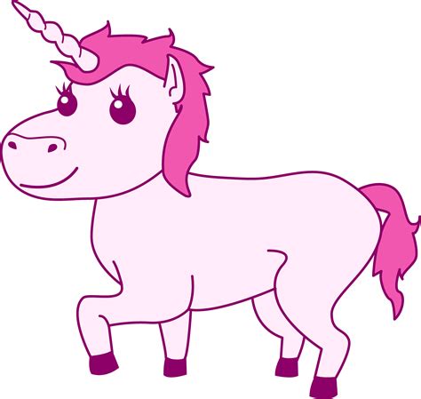 Pink Unicorn Design Free Clip Art