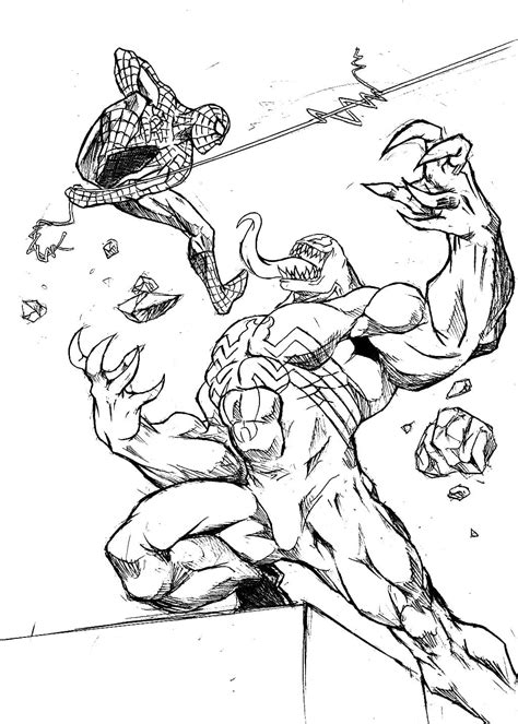 Dibujos de Venom para colorear. Imprimir para niños