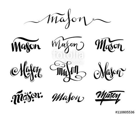Image Result For Mason Name Tattoo Designs Дизайн татуировок