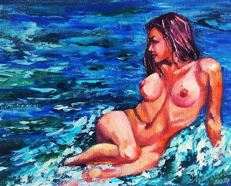 Naked Girl In Nature 137 Original Artworks Limited Editions Prints