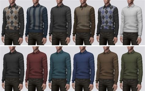 Long Sleeve Polo At Darte77 Sims 4 Updates