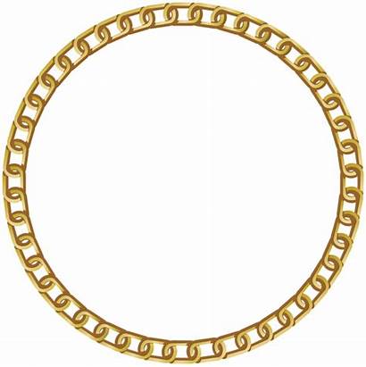 Frame Round Transparent Clip Chain Clipart Circle