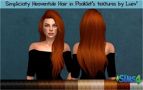 Mertiuza Simpliciaty`s Heaventide Hair Retextured Sims 4 Hairs