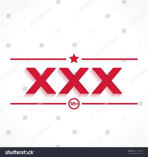 Xxx Icon On White Stock Vector Royalty Free 231070852 Shutterstock