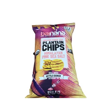 Barnana Organic Plantain Chips Himalayan Pink Salt 20 Ounce