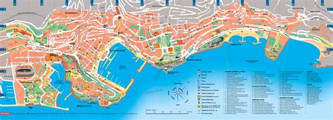 Detailed road and tourist map of Monaco. Monaco detailed road and tourist map | Vidiani.com ...