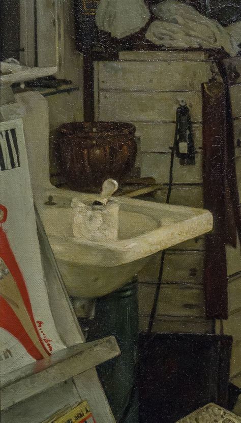 Shuffletons Barbershop By Norman Rockwell 1950 Close Up