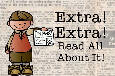 Extra Extra Read All About It A Freebie Included The Teacher Bag